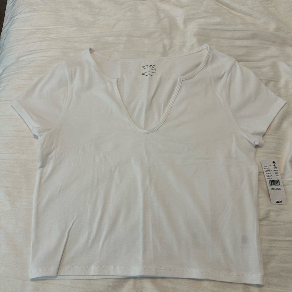 Pacsun Women's White Crop Top